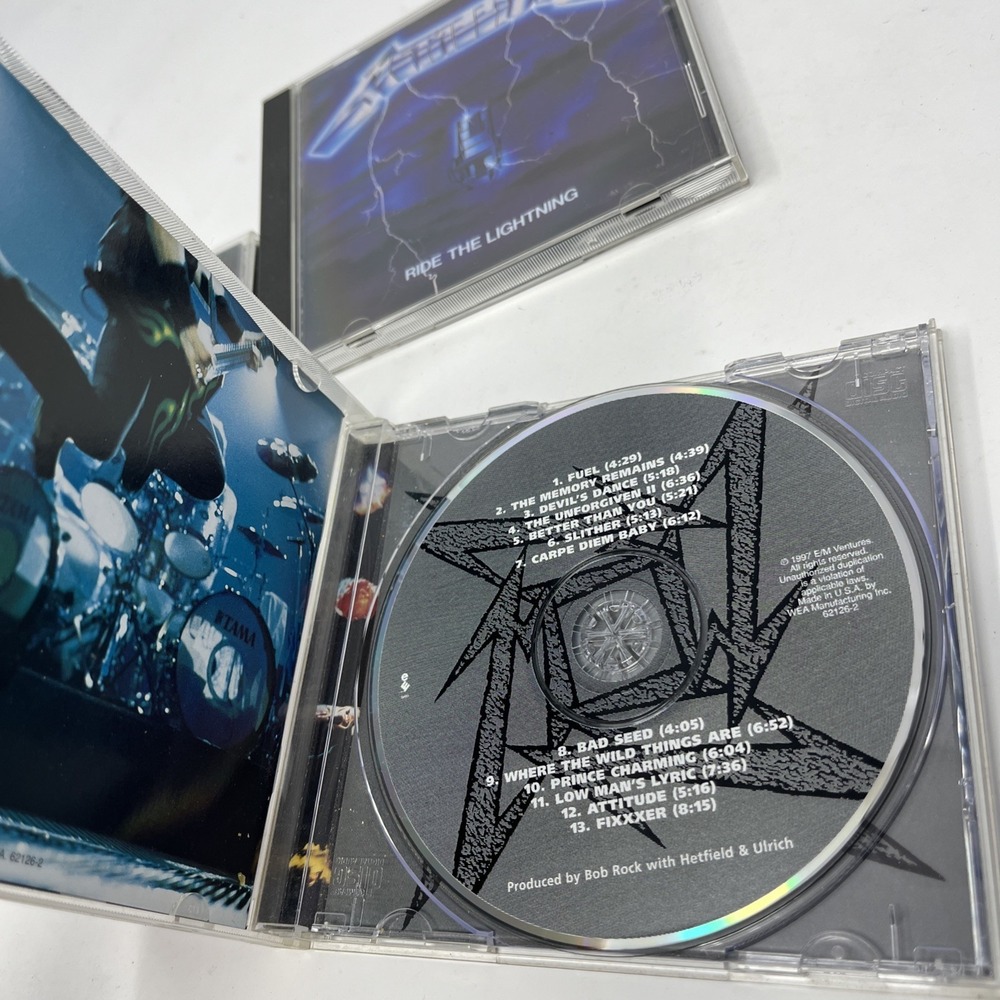 Metallica CD Lot (3) Ride The Lightning Reload Garage Inc - Picture 2 of 5
